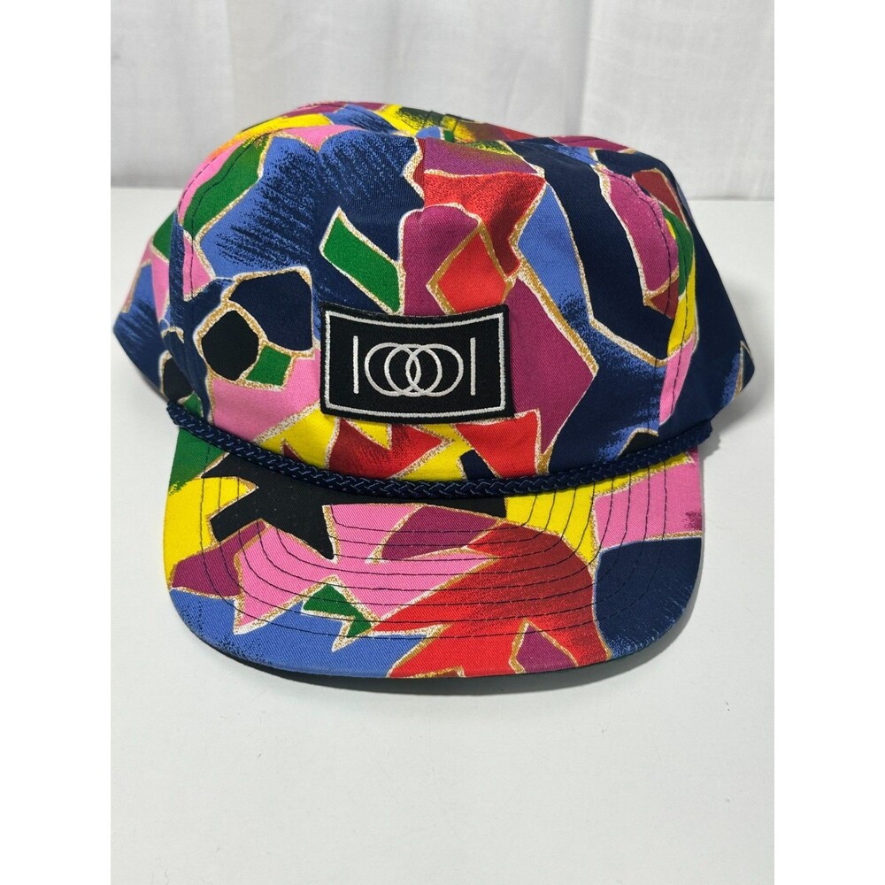 Nissin Vintage Colorful Abstract Print 80s 90s Vtg Fresh Prince Cross Colors